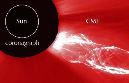 SOHO coronagraph image