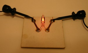 Single Neon Bulb w/ internal electrodes