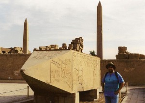 Me with the Ringing Obelisk at Karnak (1997)