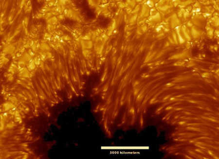 Sunspot colour