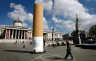Sattelite Nicotine plunges into Trafalgar Square