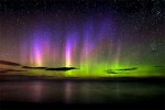 The Northern Lights above Lake Superior. Photographer unknown.
