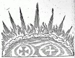 Drawing of the Aurora Borealis