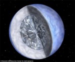 A planet made of compressed carbon is said to be orbiting a neutron star.