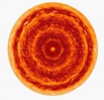Saturn’s north pole in infrared. Credit: NASA/JPL/Oxford University