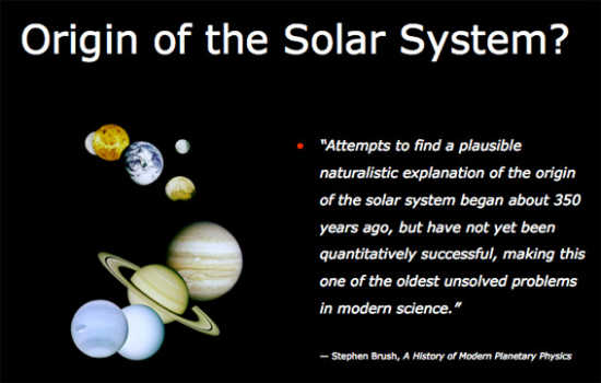 Origin of the Solar System?