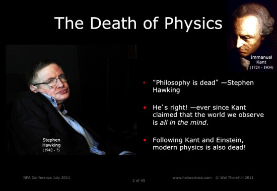 Death of physics
