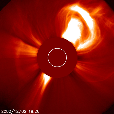 Domingos - Trocar ideias s/ teoria do Universo Elétrico Solar-CME-SOHO2002