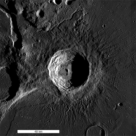 Aristarchus crater on the Moon