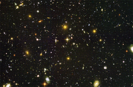 Portion of the Hubble Ultra Deep Field