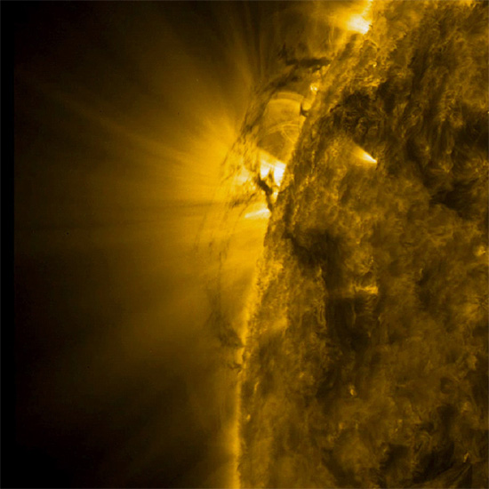 Plasma "tornadoes" on the Sun