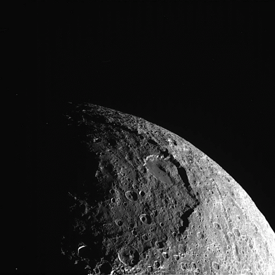 A giant crater on Iapetus