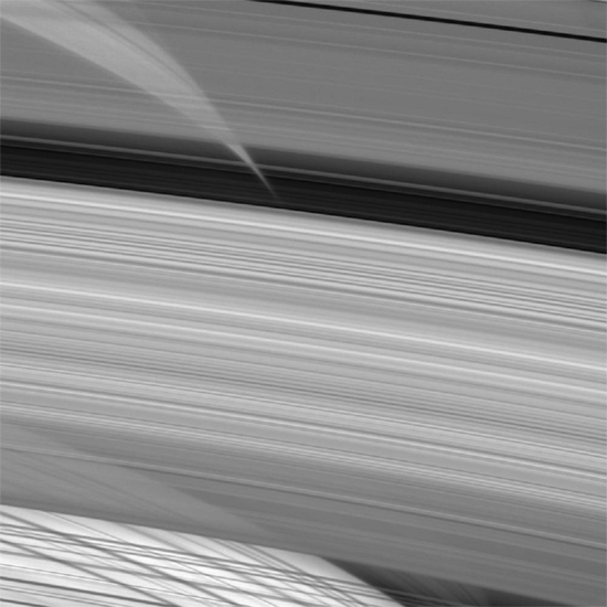 Saturn's rings are diffuse. Credit: NASA/JPL/Space Science Institute