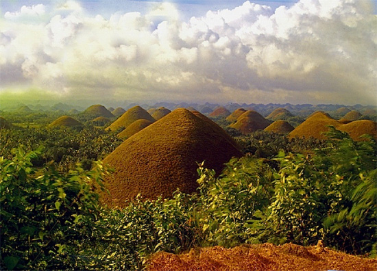 The Chocolate Hills, Bohol, Philippines.