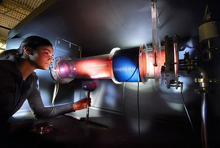 While plasma studies may focus on a single subject such as fusion energy production, the understanding of how the Universe operates also awaits the student with a wider interest. Image credit: DOE-Princeton Plasma Physics Lab; Peter Ginter.