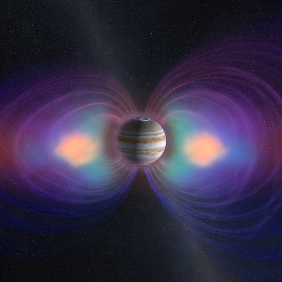Artist's conception of Jupiter's magnetospheric torus. Credit: NASA/JPL