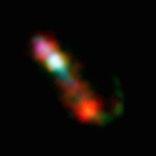 A binary star system about 800 light years from Earth.
