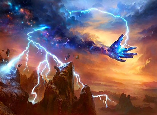 Lightning Strike (Theros) by Adam Paquette